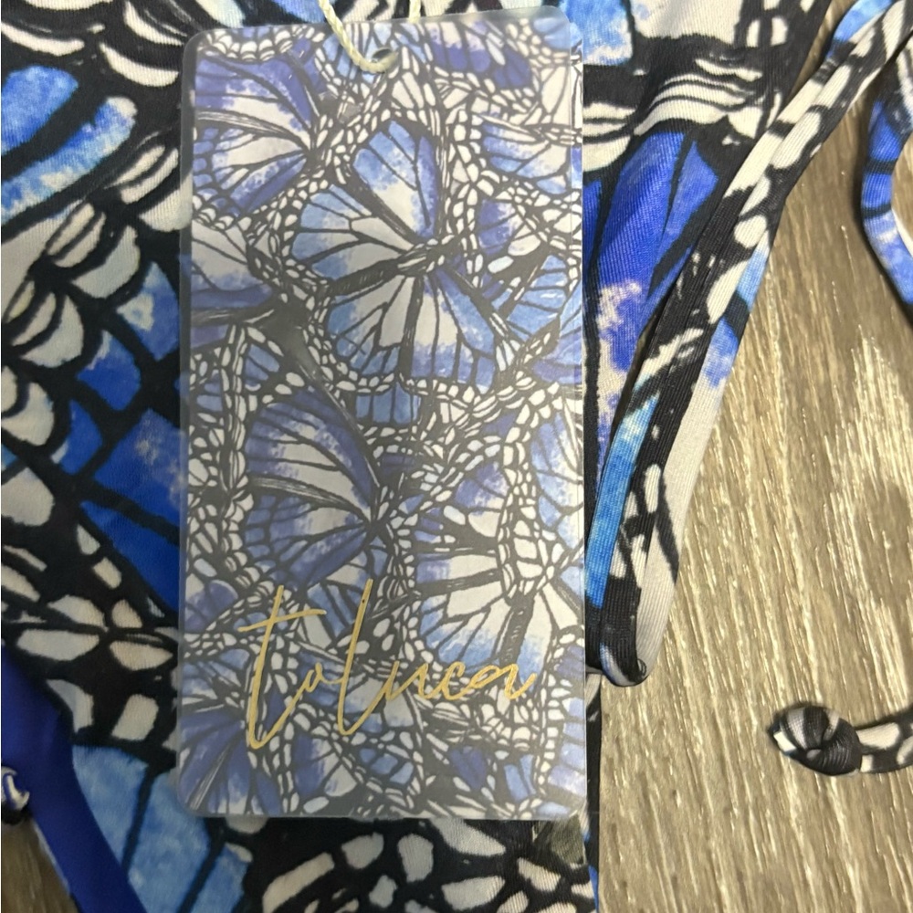 Toluca Side Tie Eva Mini Swimsuit Bottoms Womens Medium New with Tags - Picture 5 of 6